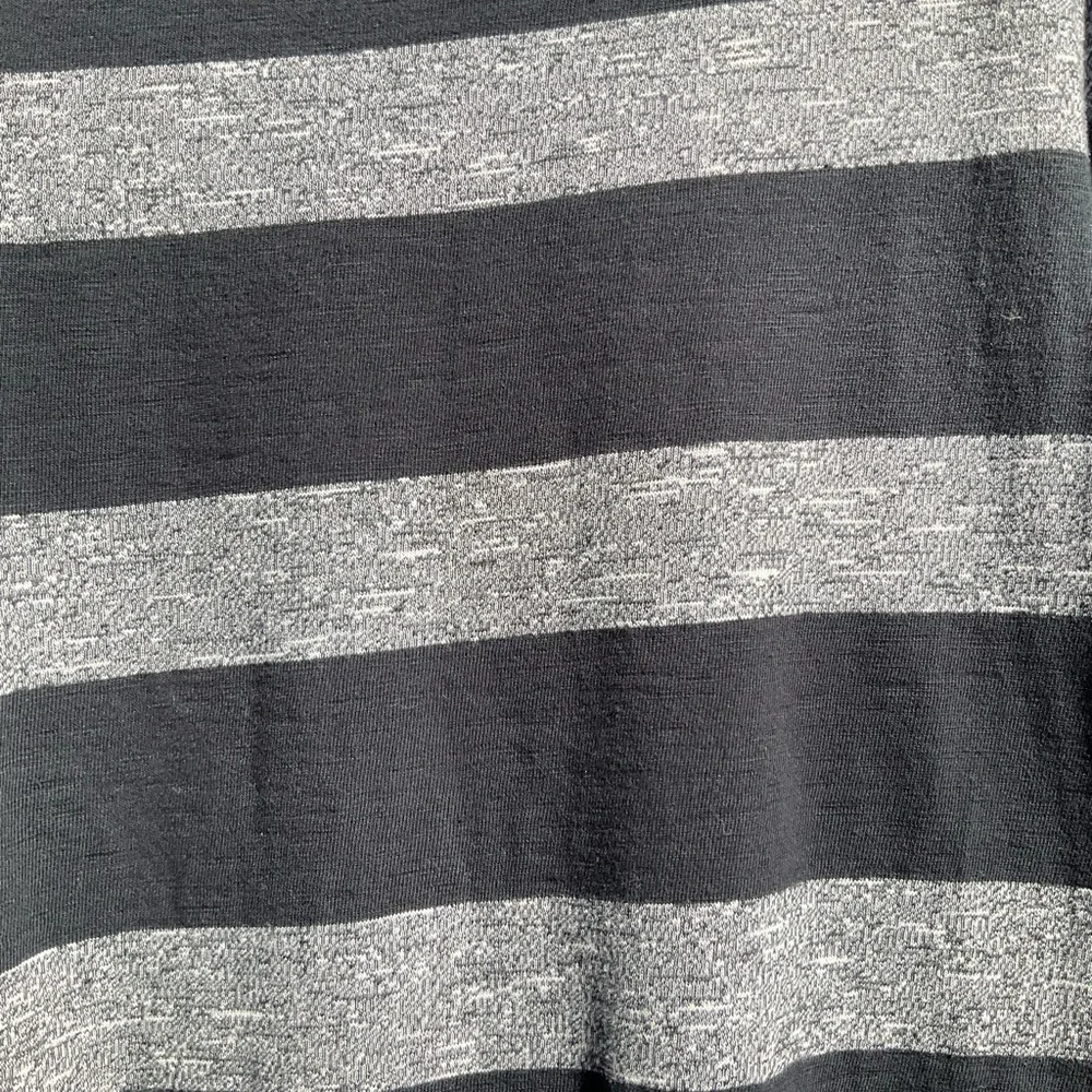 J.Crew Black and Gray Striped Dress